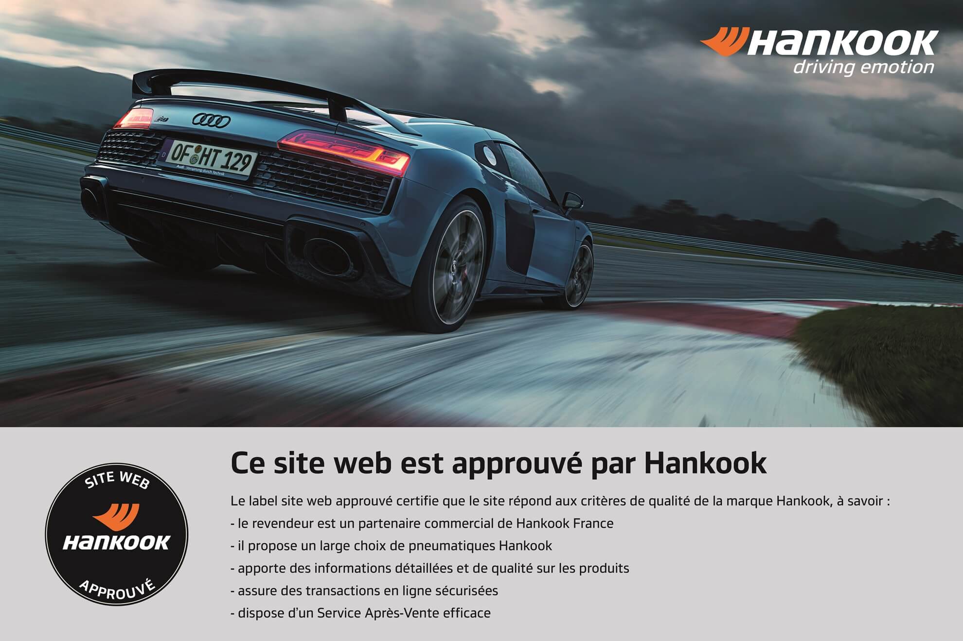 Approuvé par Hankook